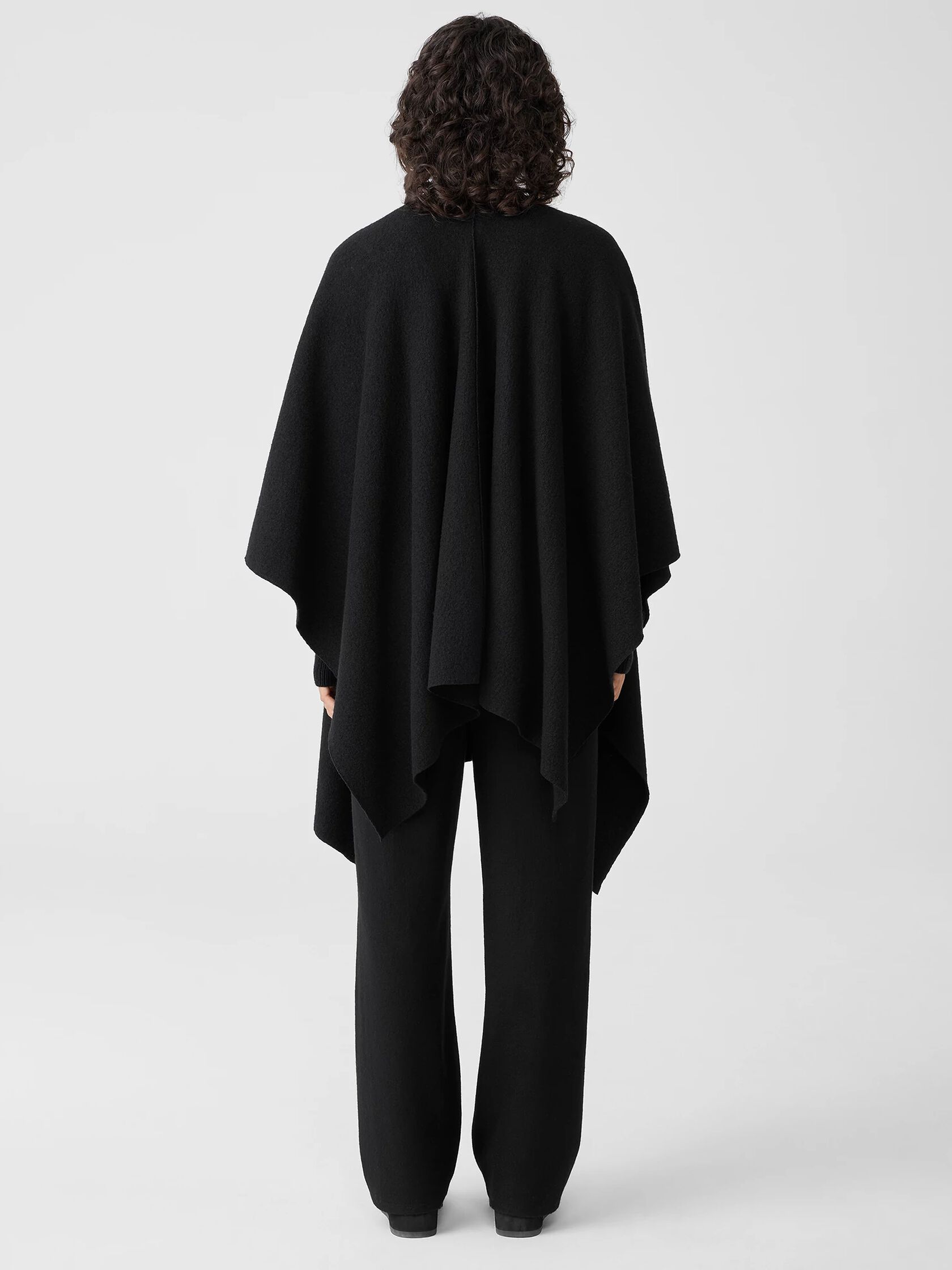 Lightweight Boiled Wool Serape in Responsible Wool