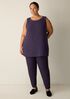 Washable Stretch Crepe Slim Pant