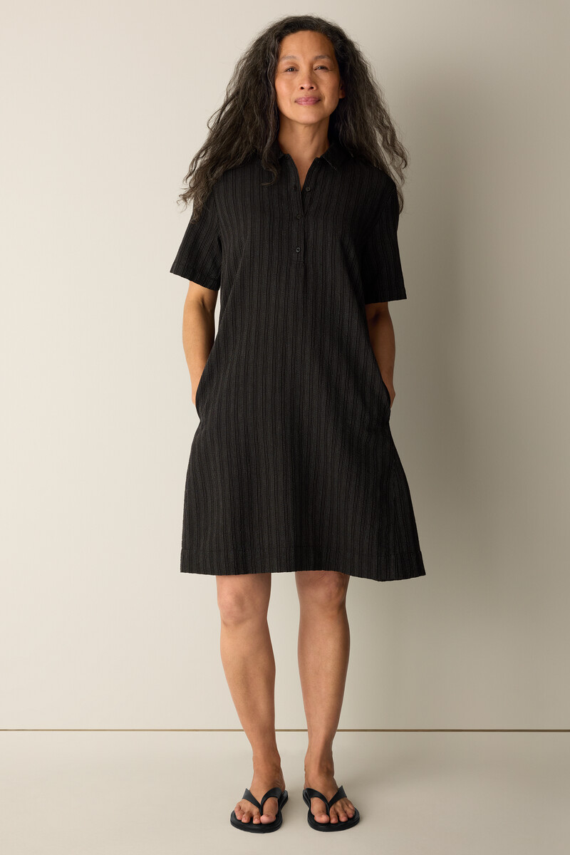 eileen fisher dress black Women's Dresses 51 length Silk Machine wash in mesh bagImported EILEEN FISHER | The ultimate