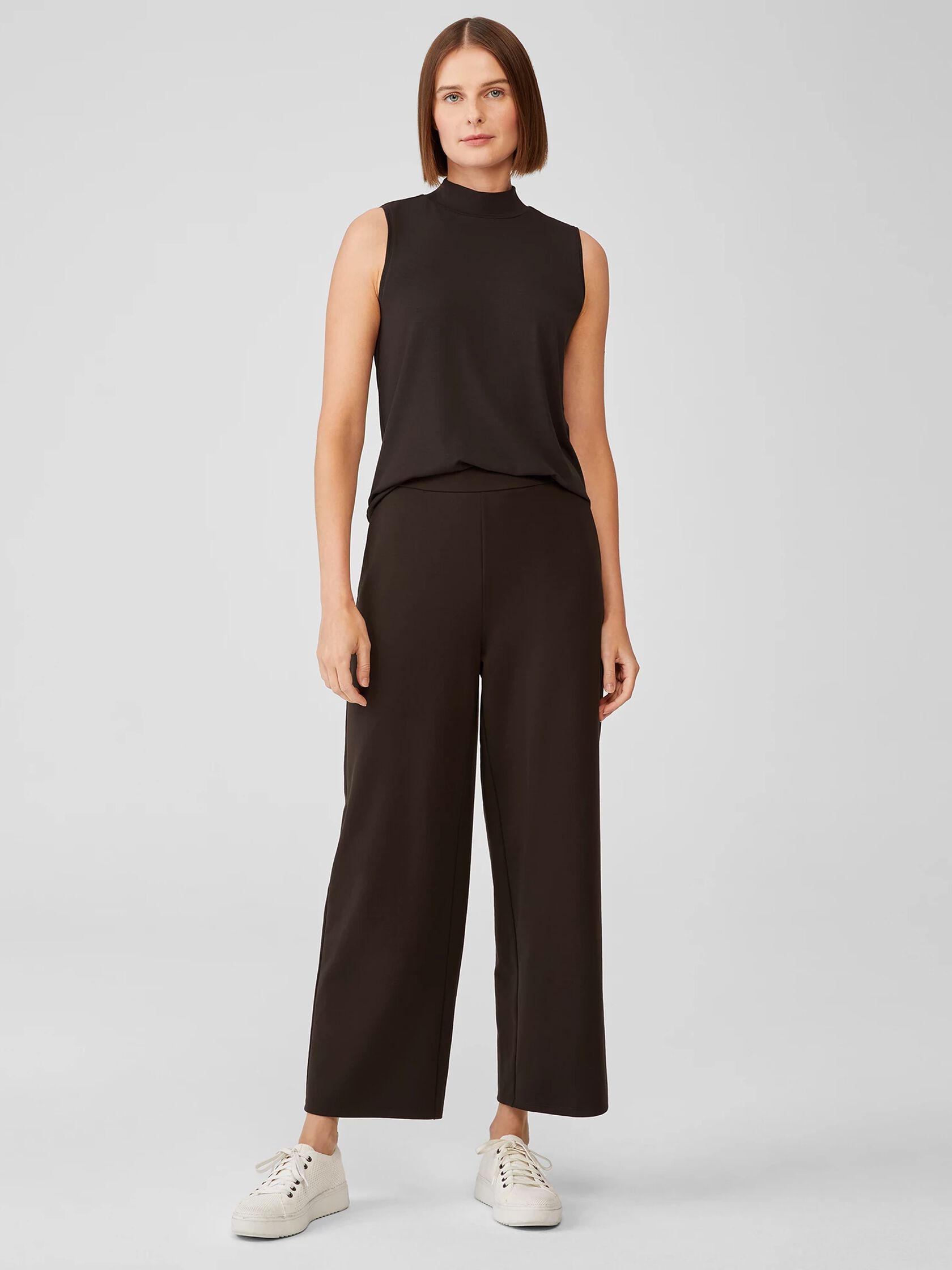 Washable Flex Ponte Wide-Leg Pant
