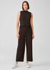 Washable Flex Ponte Wide-Leg Pant