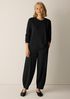 Extra-Fine Ponte Curved Lantern Pant