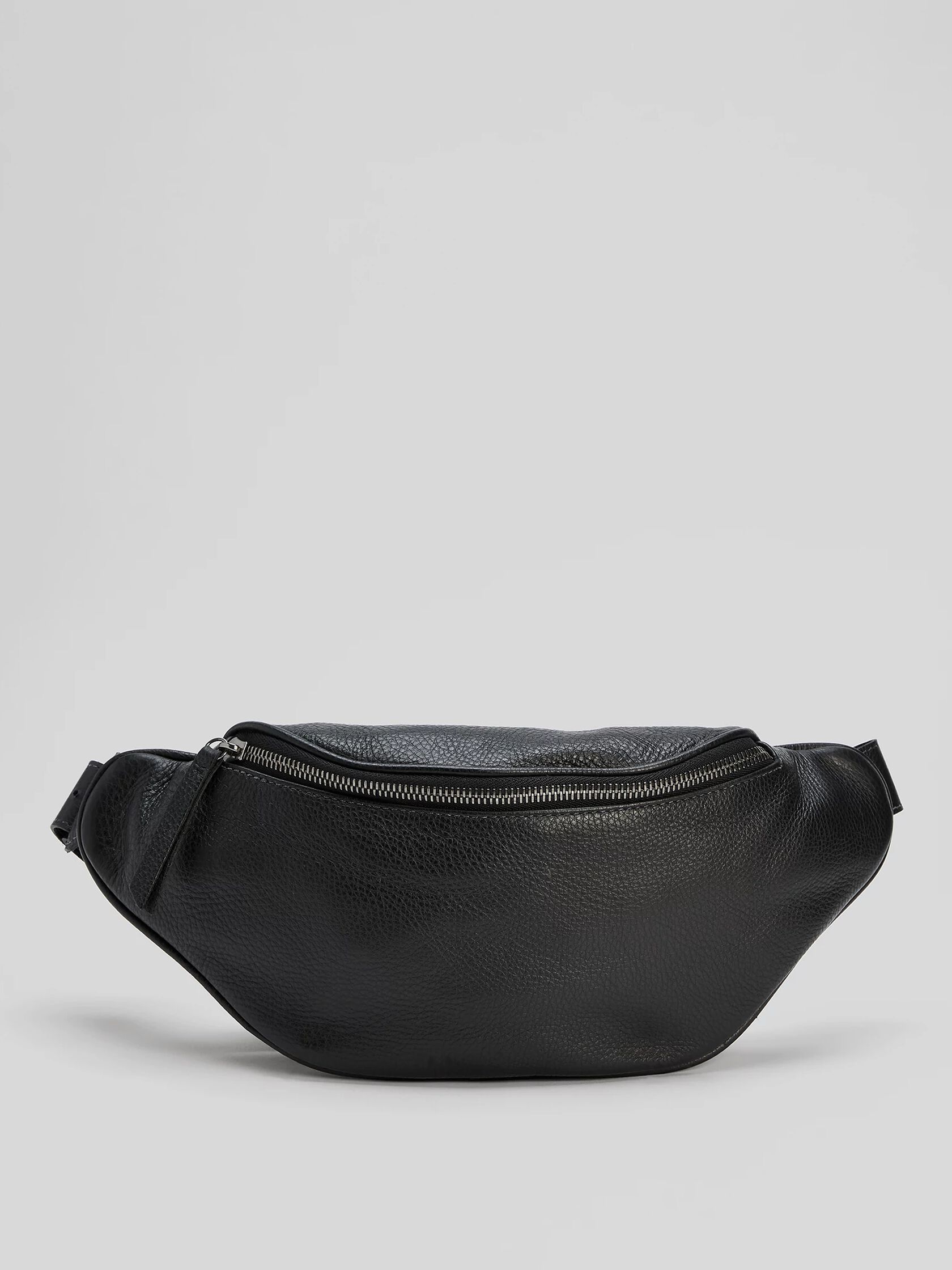 Grainy Italian Leather Belt Bag