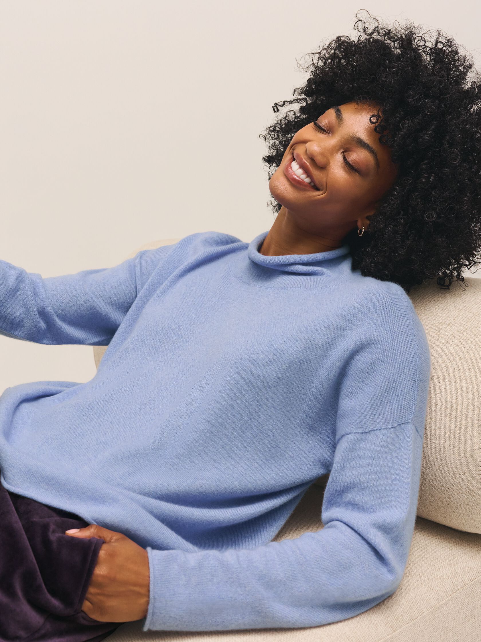 Italian Cashmere Turtleneck Top