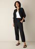 Cotton Blend Stripe Stitch Lantern Pant