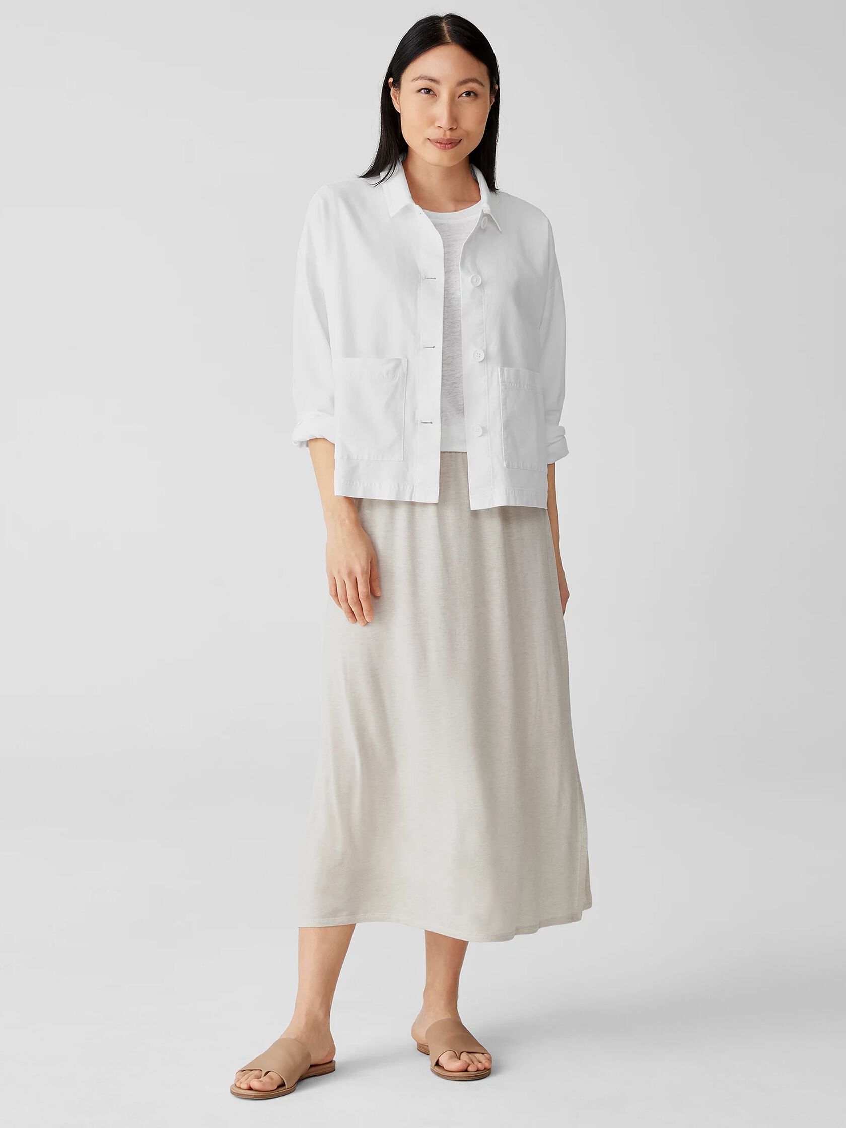 Fine Jersey Straight Skirt