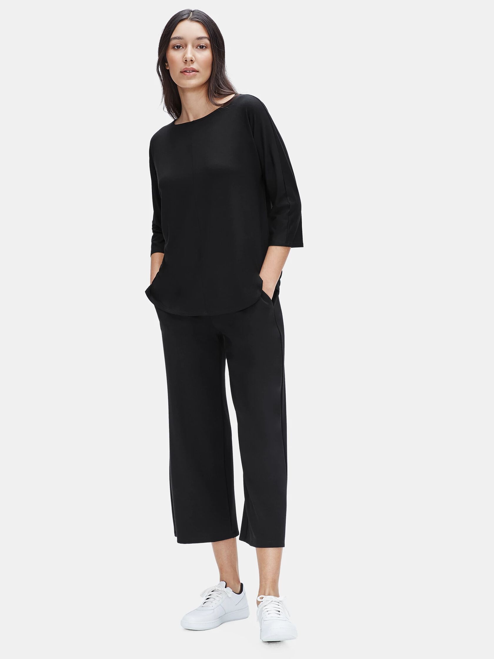 Fine Jersey Bateau Neck Top