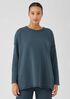 Organic Cotton French Terry Crew Neck Top