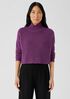 Merino Cropped Turtleneck Top in Regenerative Wool