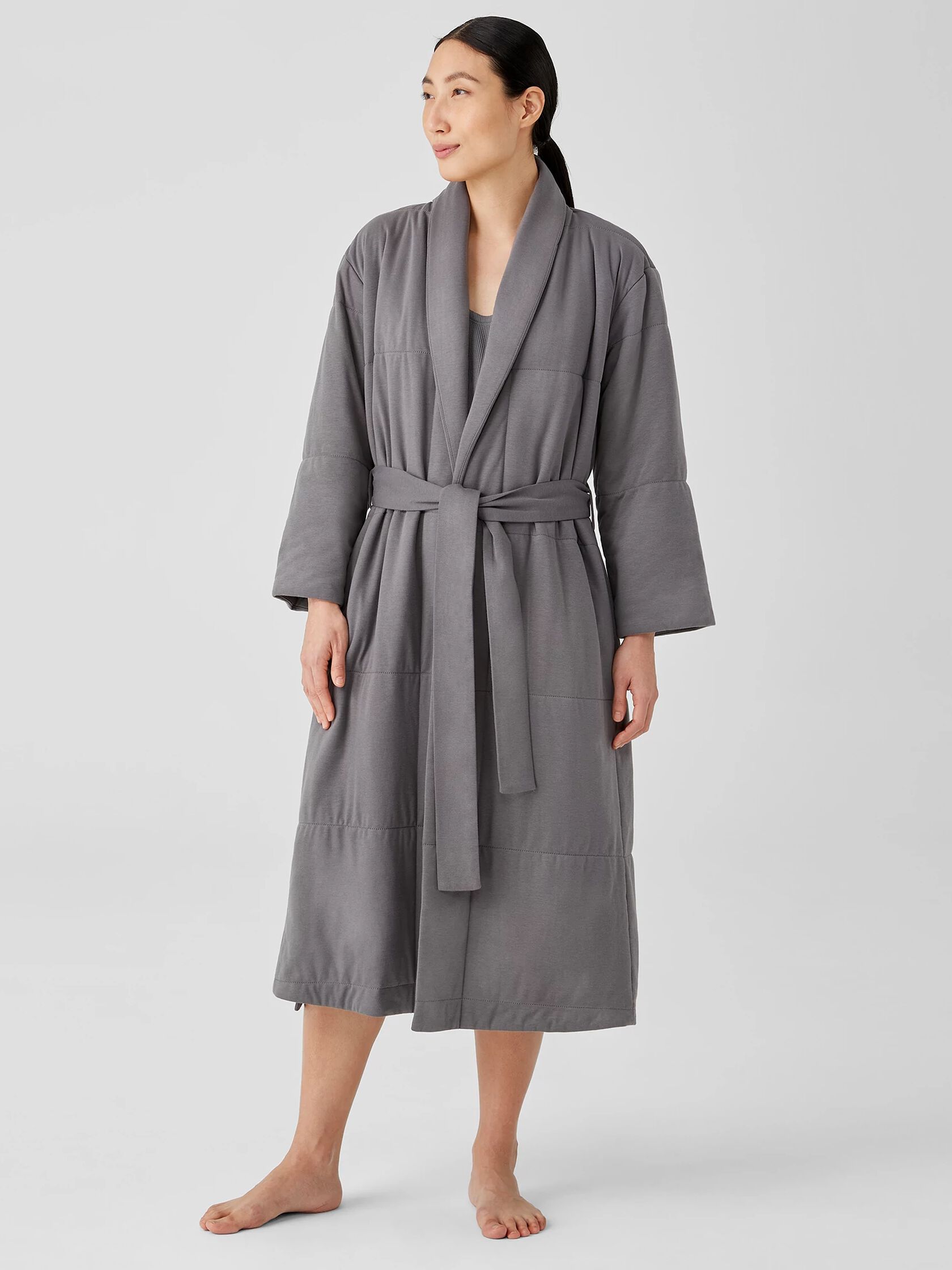 Organic Cotton Cozy Interlock Quilted Robe