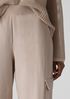 Washable Stretch Crepe Cargo Pant
