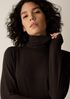 Stretch Jersey Knit Turtleneck Dress