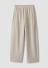 Organic Cotton Boucle Knit Barrel Pant