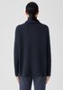 Cotton and Recycled Cashmere Turtleneck Long Top