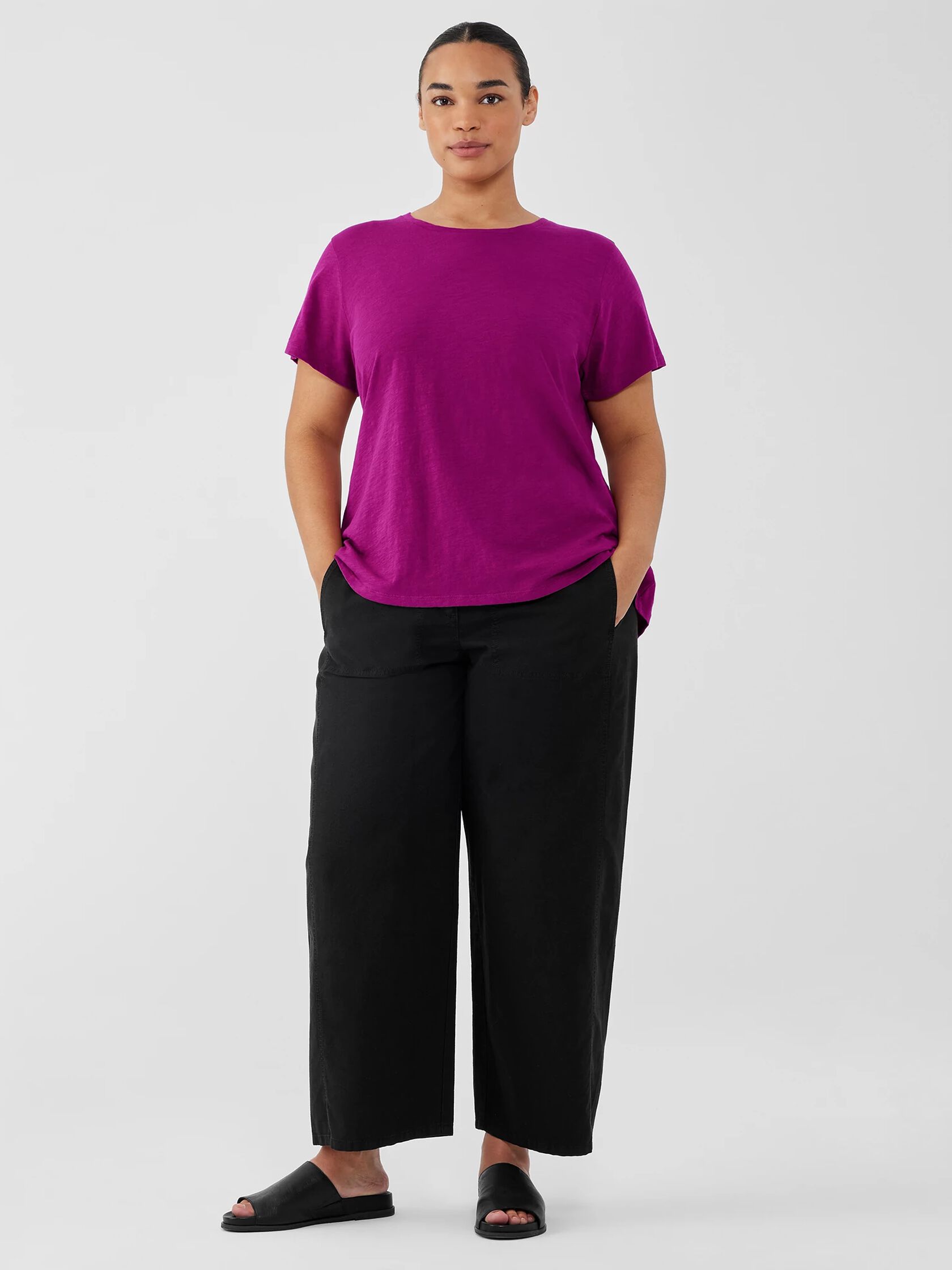 Organic Cotton Slubby Jersey Tee