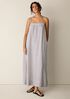 Striped Organic Cotton Gauze Cami Dress