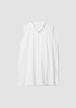 Washed Organic Cotton Poplin Band Collar Shirt