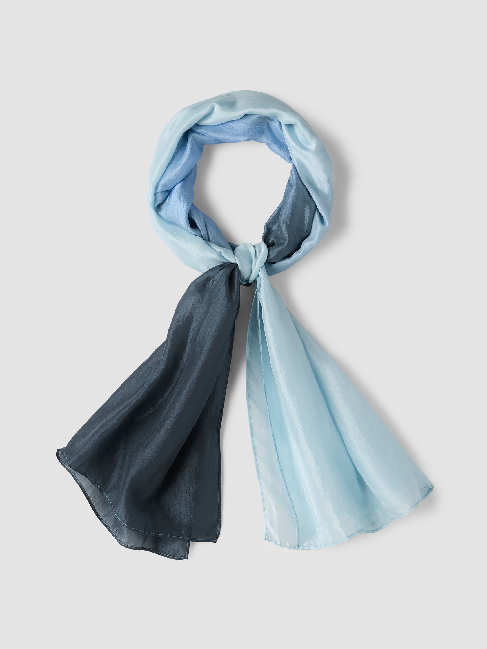 Hand-Dyed Organic Silk Scarf