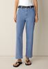 Cotton Stretch Denim Straight Jean