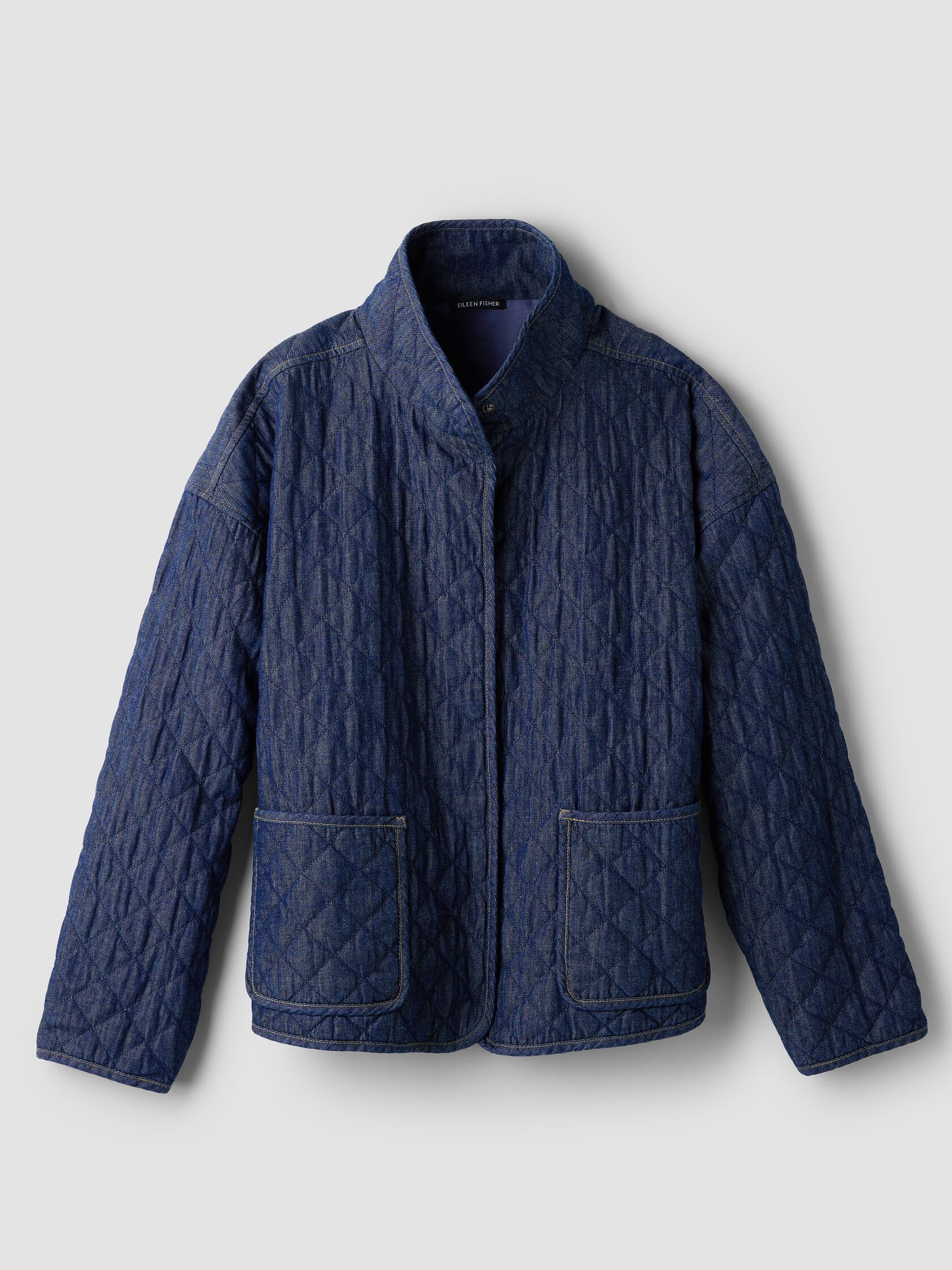 Lightweight Organic Cotton Denim Quilted Jacket