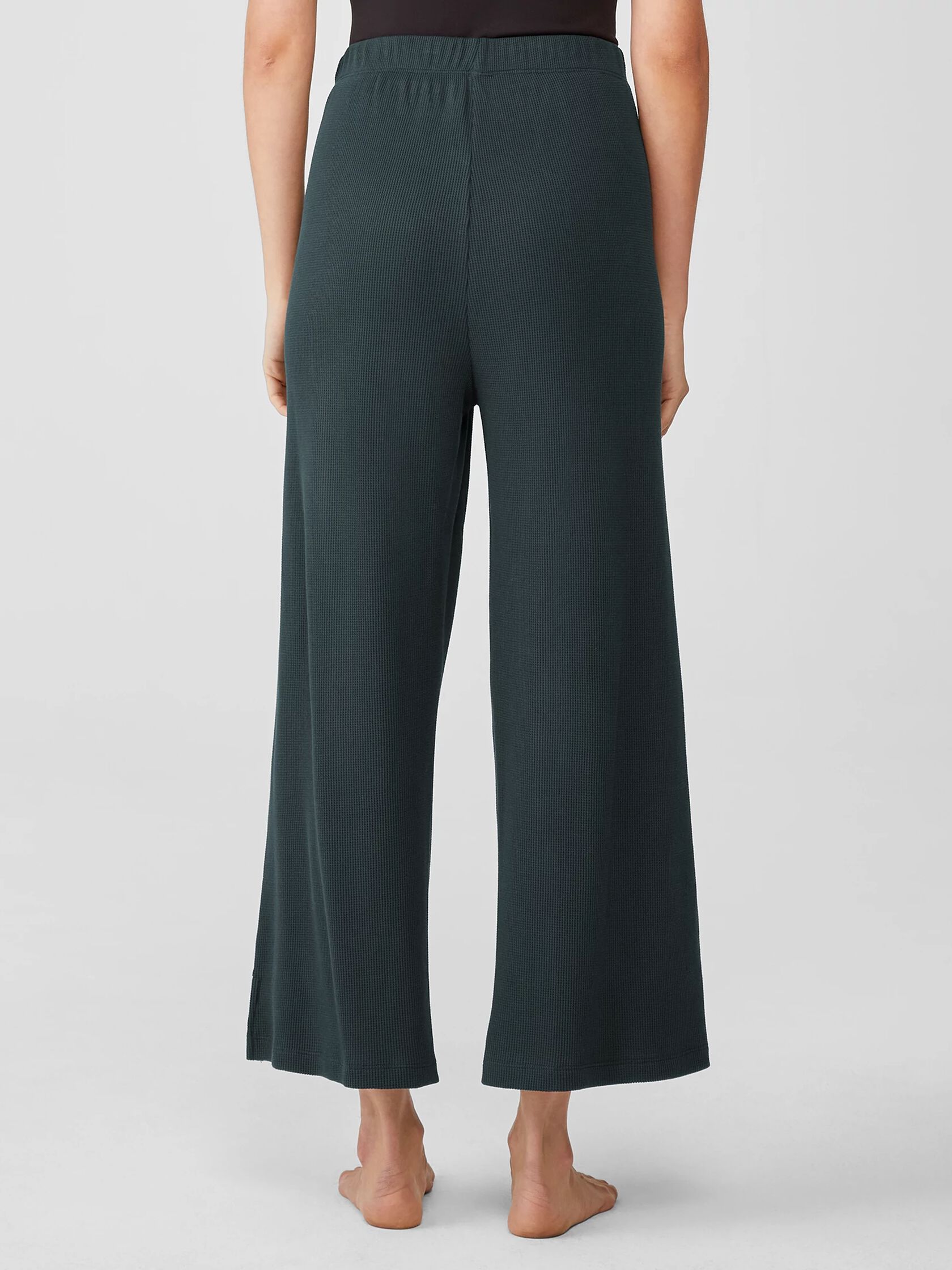 Cozy Organic Cotton Thermal Wide-Leg Pant