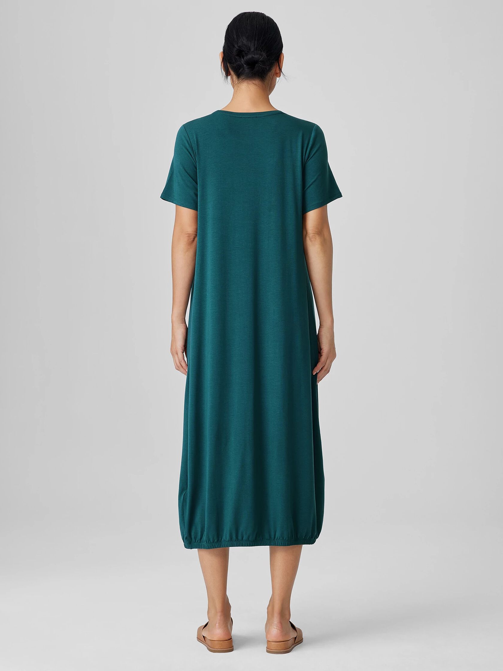 Fine Jersey Lantern Dress