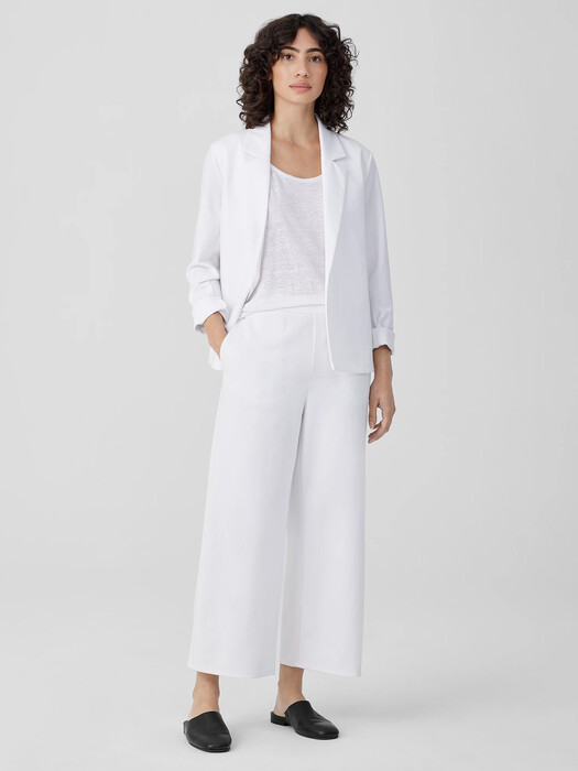 Cotton Blend Ponte Blazer