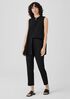 Cotton Blend Ponte Pant with Slits