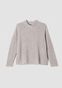 Silk Noil Funnel Neck Top