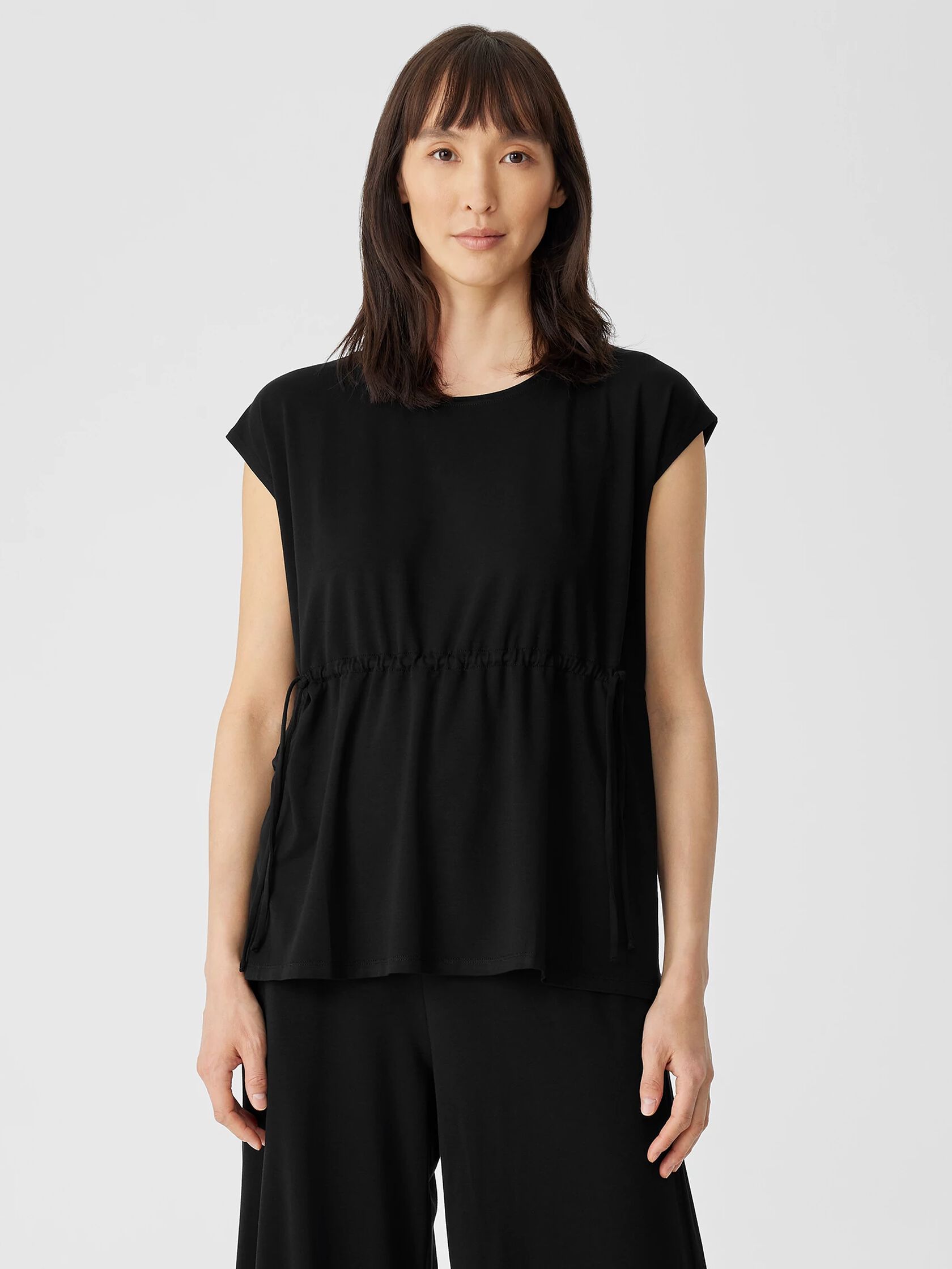 Fine Jersey Jewel Neck Top