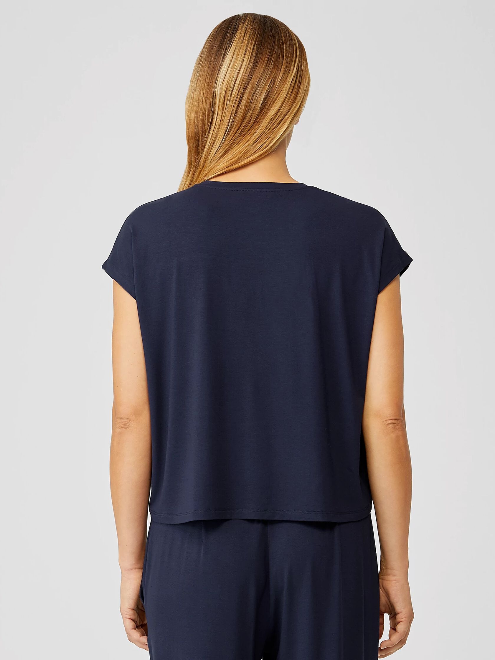 Lightweight Viscose Jersey Square Top