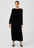 Velvet Bateau Neck Dress