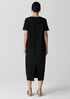 Washable Stretch Crepe Oval Dress