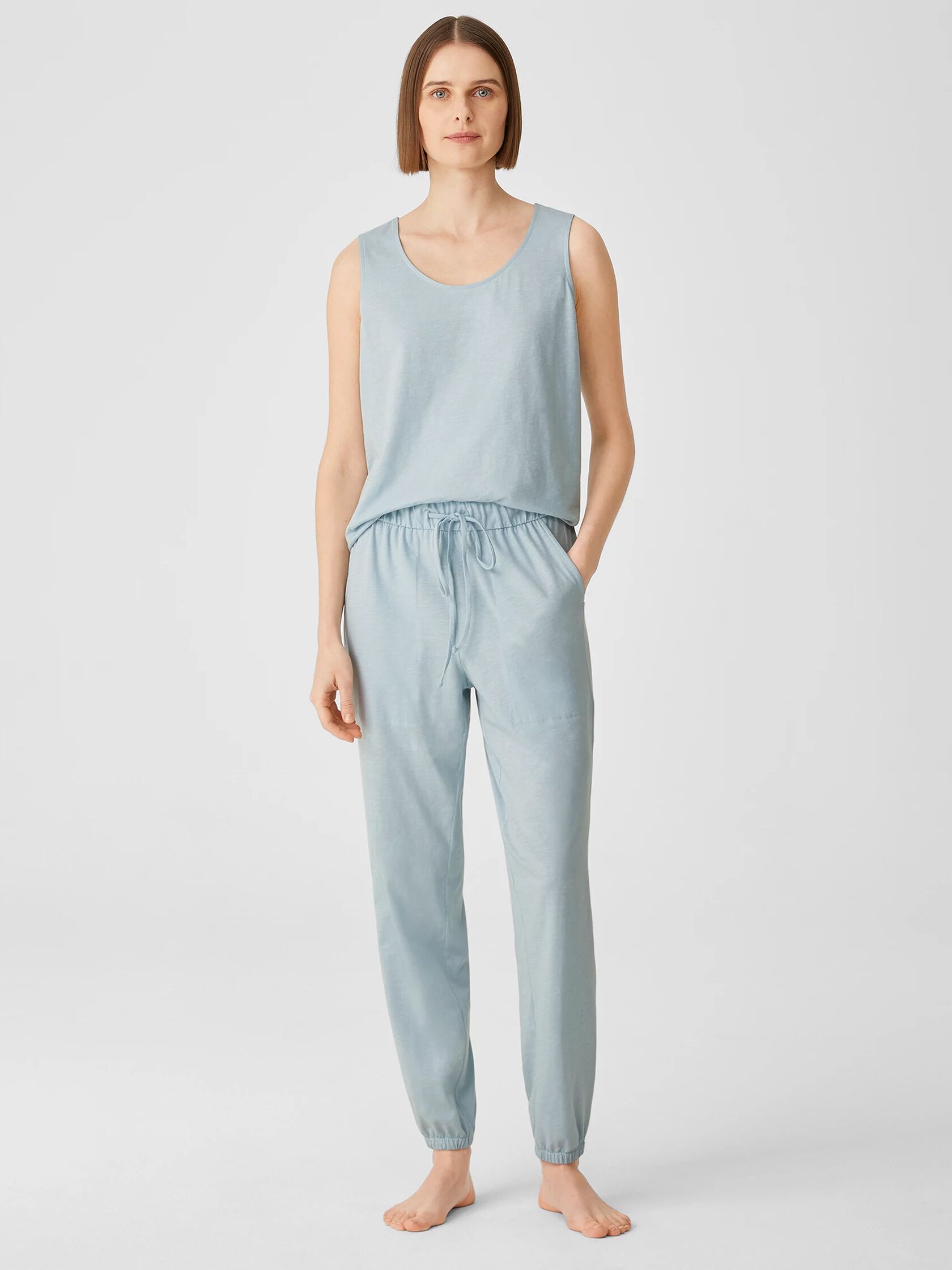 Slubby Organic Cotton Jogger Sleep Pant