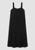 Silk Georgette Crepe Square Neck Dress