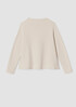 Crinkled Organic Cotton Funnel Neck Top