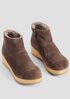 Warm Suede Clog Bootie