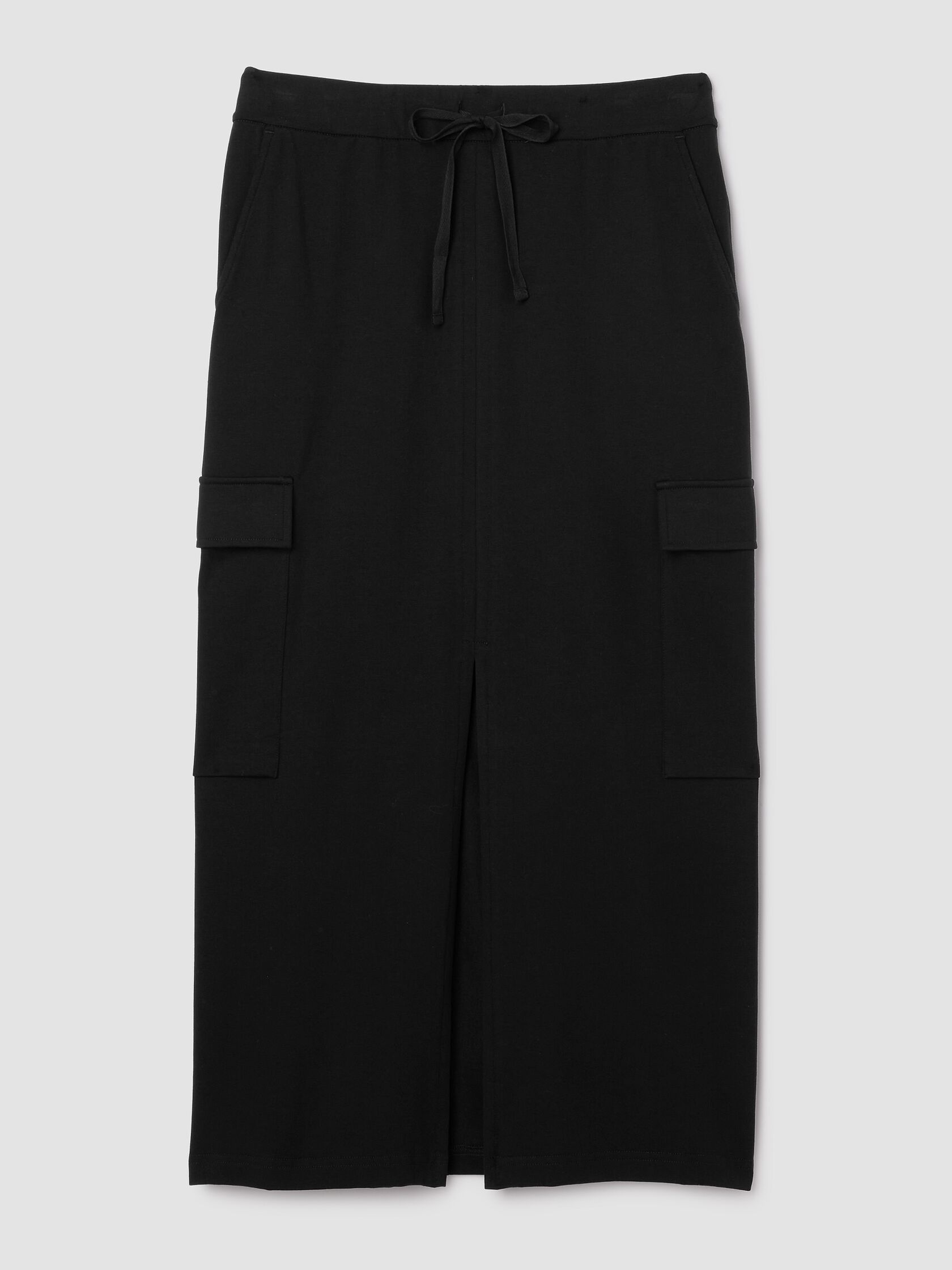 Pima Cotton Stretch Jersey Cargo Skirt