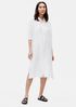 Silk Habutai Check Shirtdress