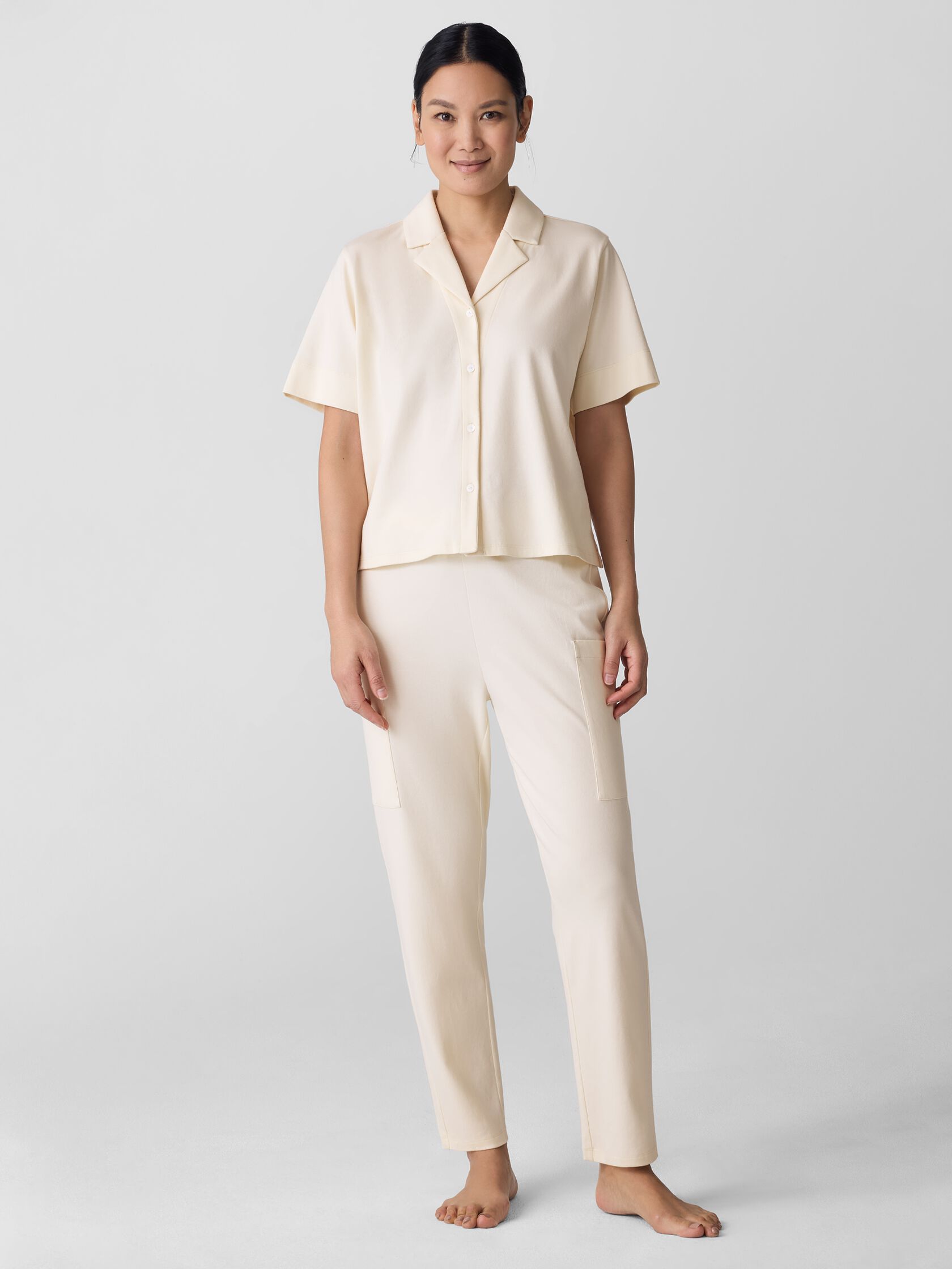 Organic Cotton Interlock Slouchy Sleep Pant