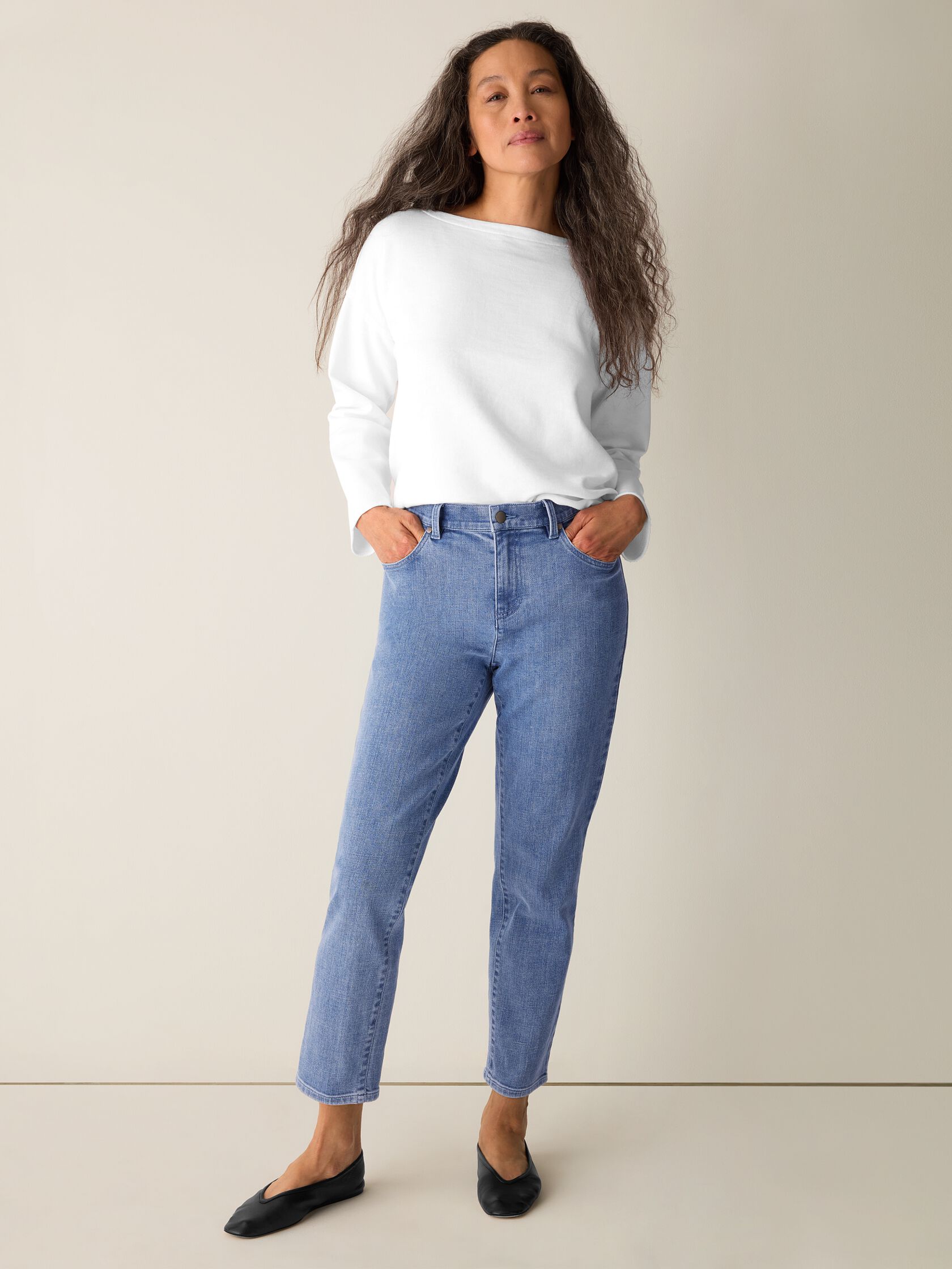 Cotton Stretch Denim Slim Jean
