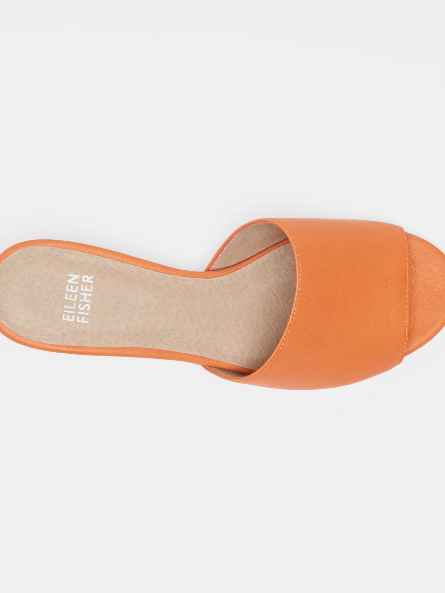 Tea Leather Slide Sandal