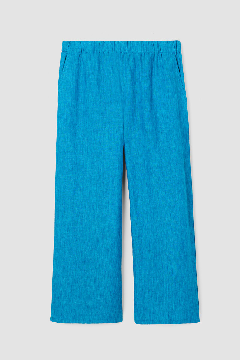 Washed Organic Linen Délavé Wide-Leg Pant Washed Organic Linen Délavé Wide-Leg Pant