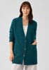 Mohair Plush Mélange V-Neck Cardigan