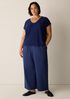 Organic Linen Cotton V-Neck Top