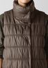 Eggshell Recycled Nylon Stand Collar Vest