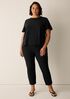 Washable Stretch Crepe Slim Pant
