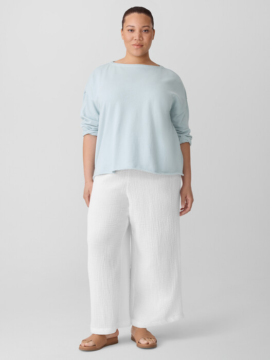 Lightweight Organic Cotton Terry Box-Top