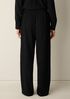 Woven Pliss&eacute; Straight Pant