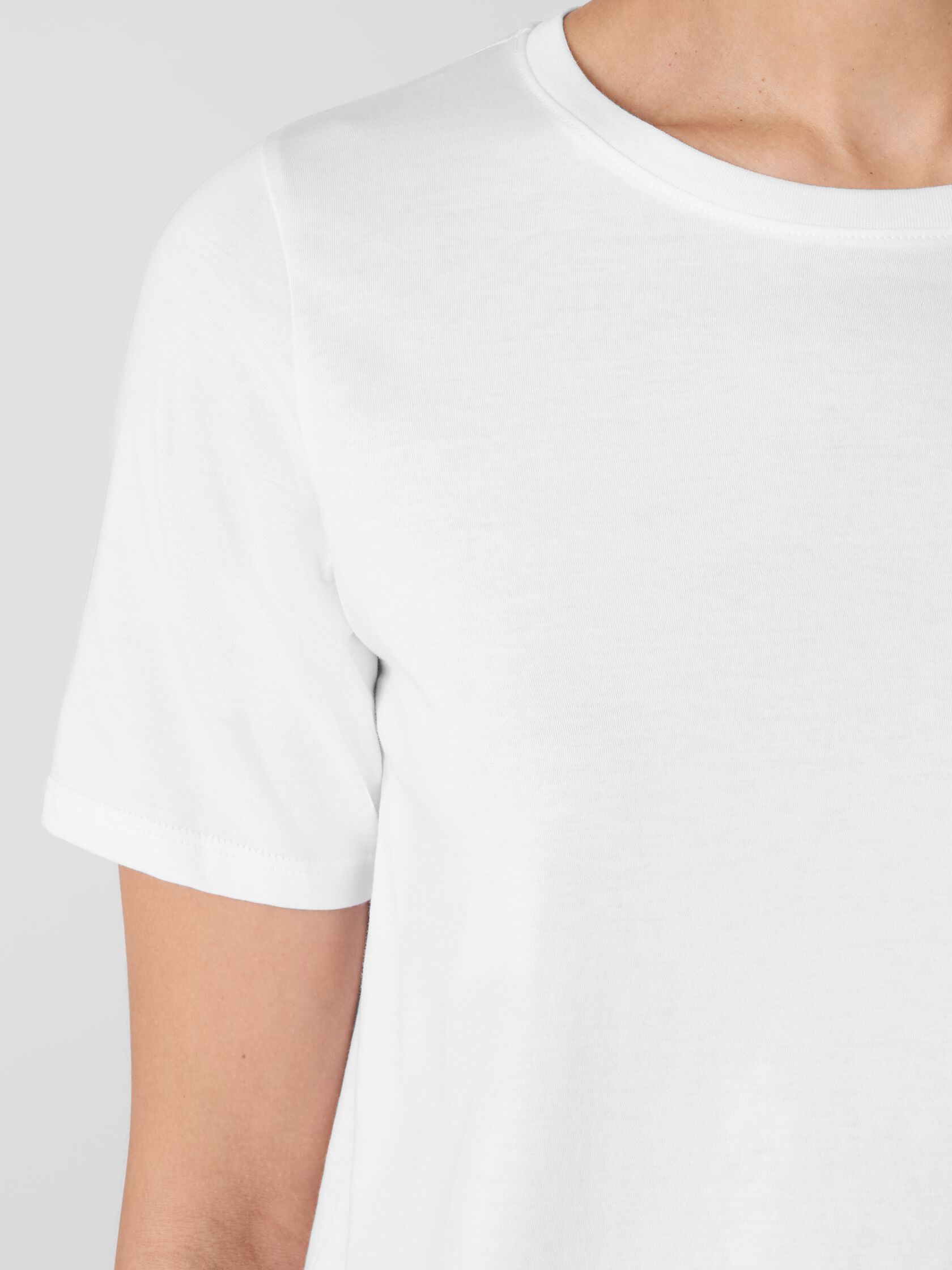 Organic Pima Cotton Jersey Round Neck Tee